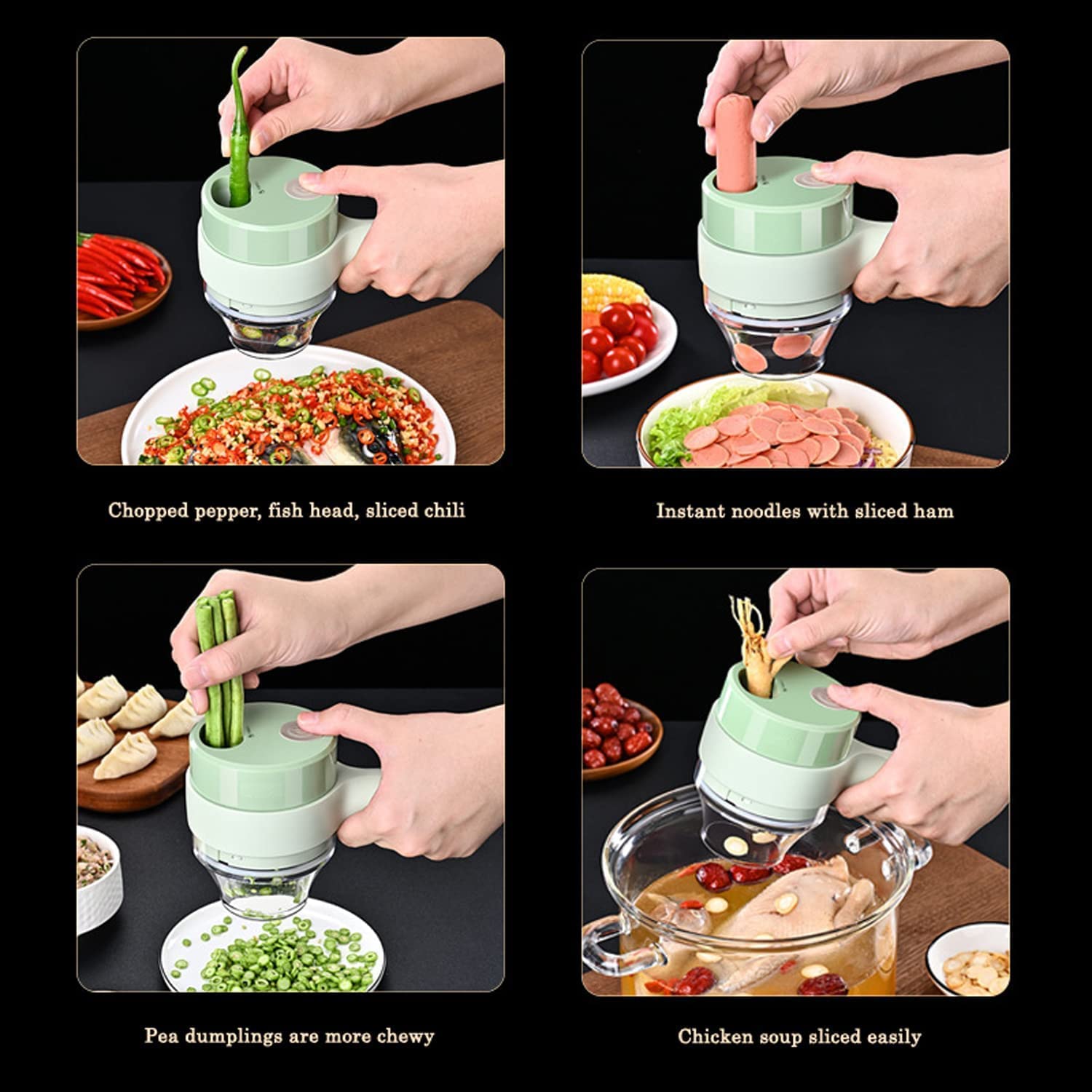 5 in 1 Handheld Electric Vegetable Cutter Set