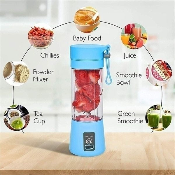 Portable Mini Juicer Blender – 6 Blades