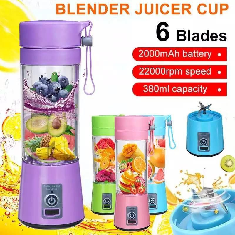 Portable Mini Juicer Blender – 6 Blades