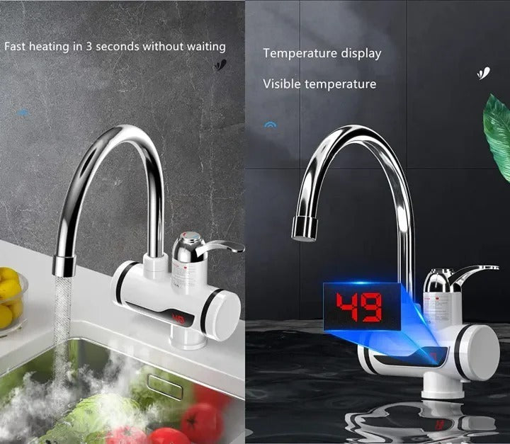 Electric Kitchen Instant Water Heater Tap – Fast Heating Tankless