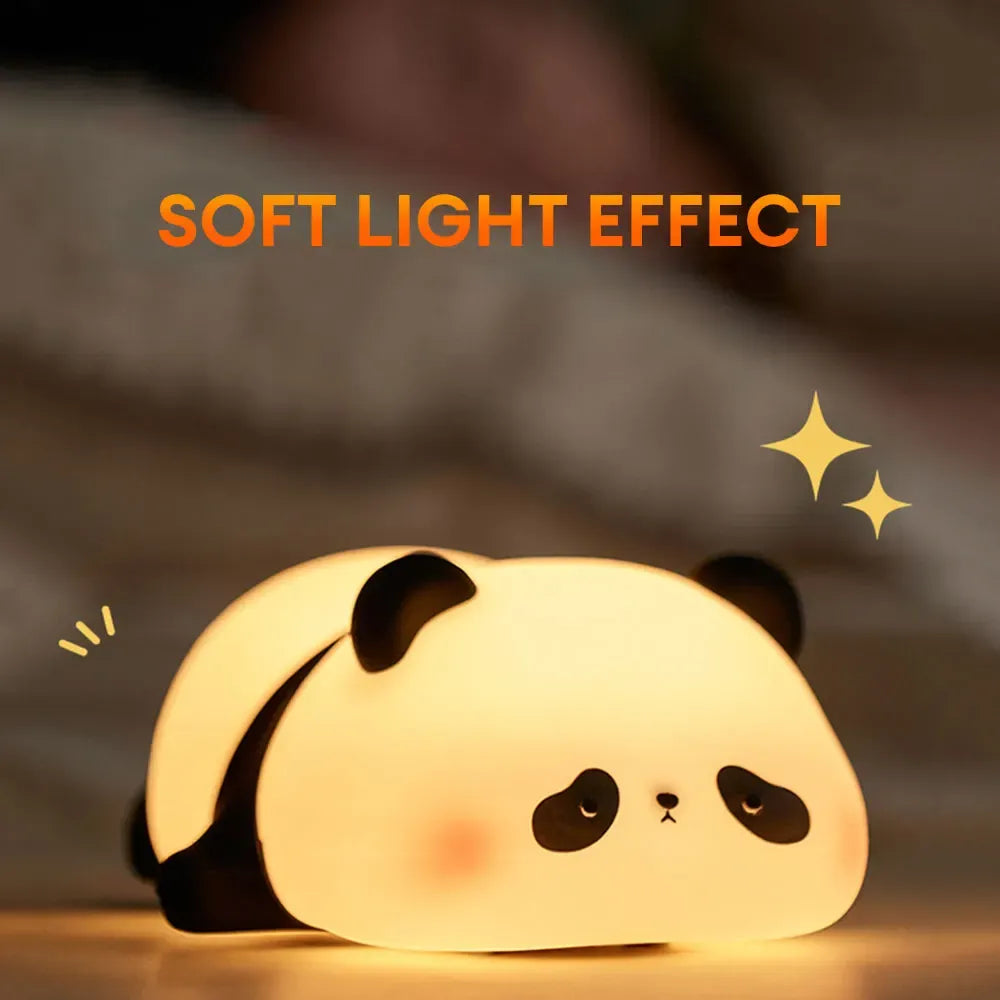 Cute Panda Silicone Soft Lamp