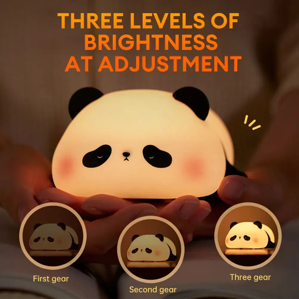 Cute Panda Silicone Soft Lamp