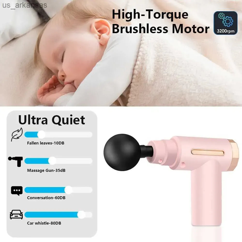 4-in-1 Massage Gun for Pain Relief, Relaxation &amp; Muscle Recovery