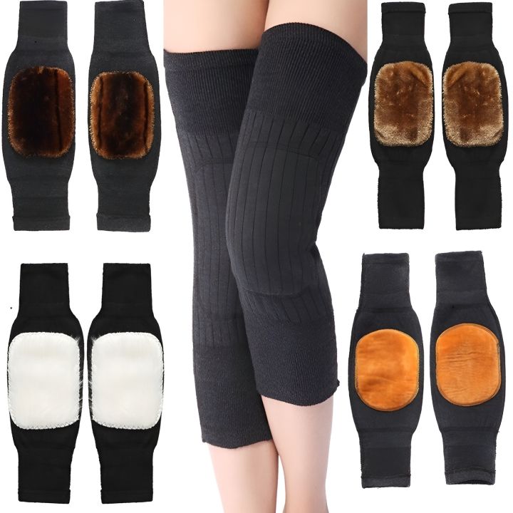 (Pair) Unisex Cashmere Wool Knee Warmers