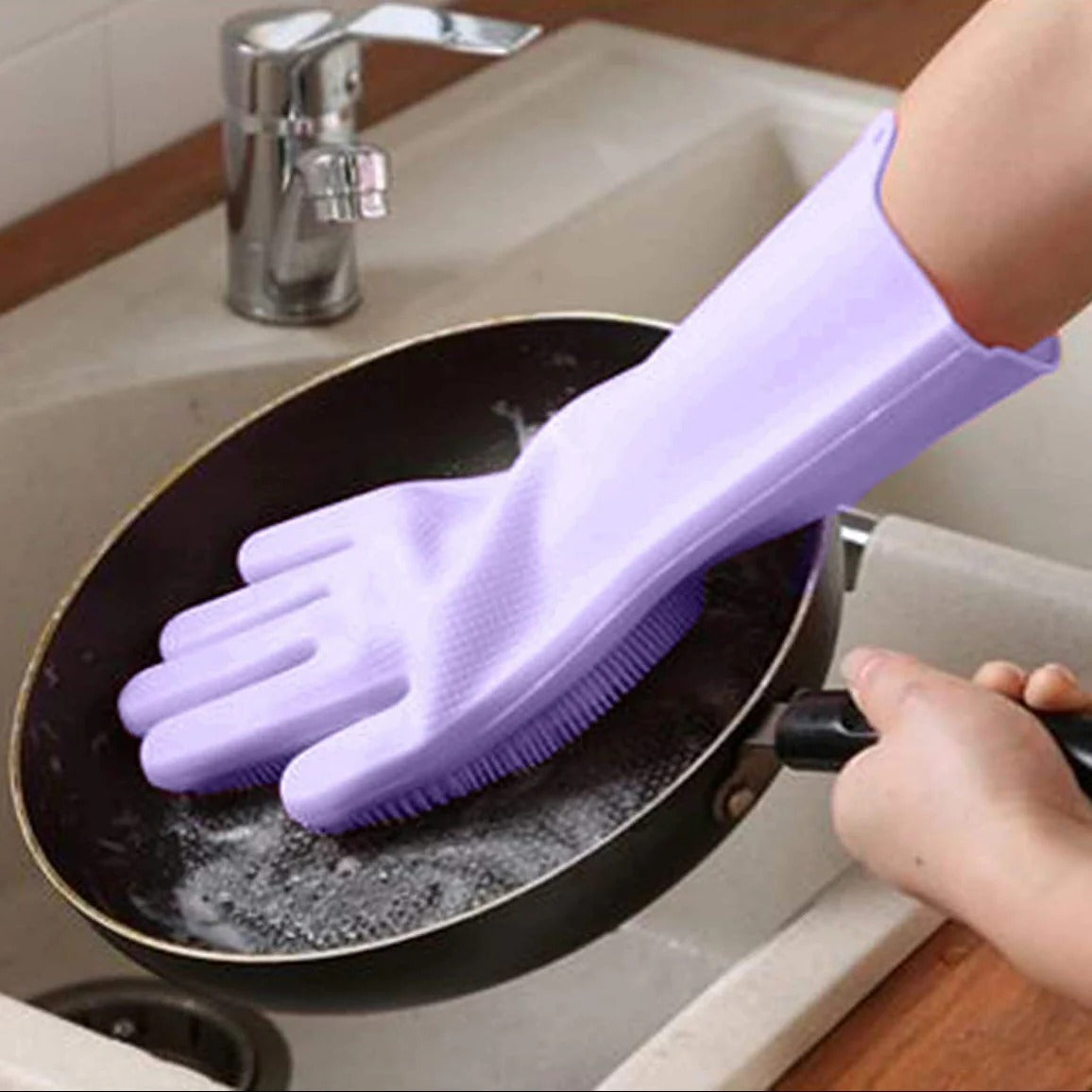 Silicone Dishwashing Gloves Durable Quality