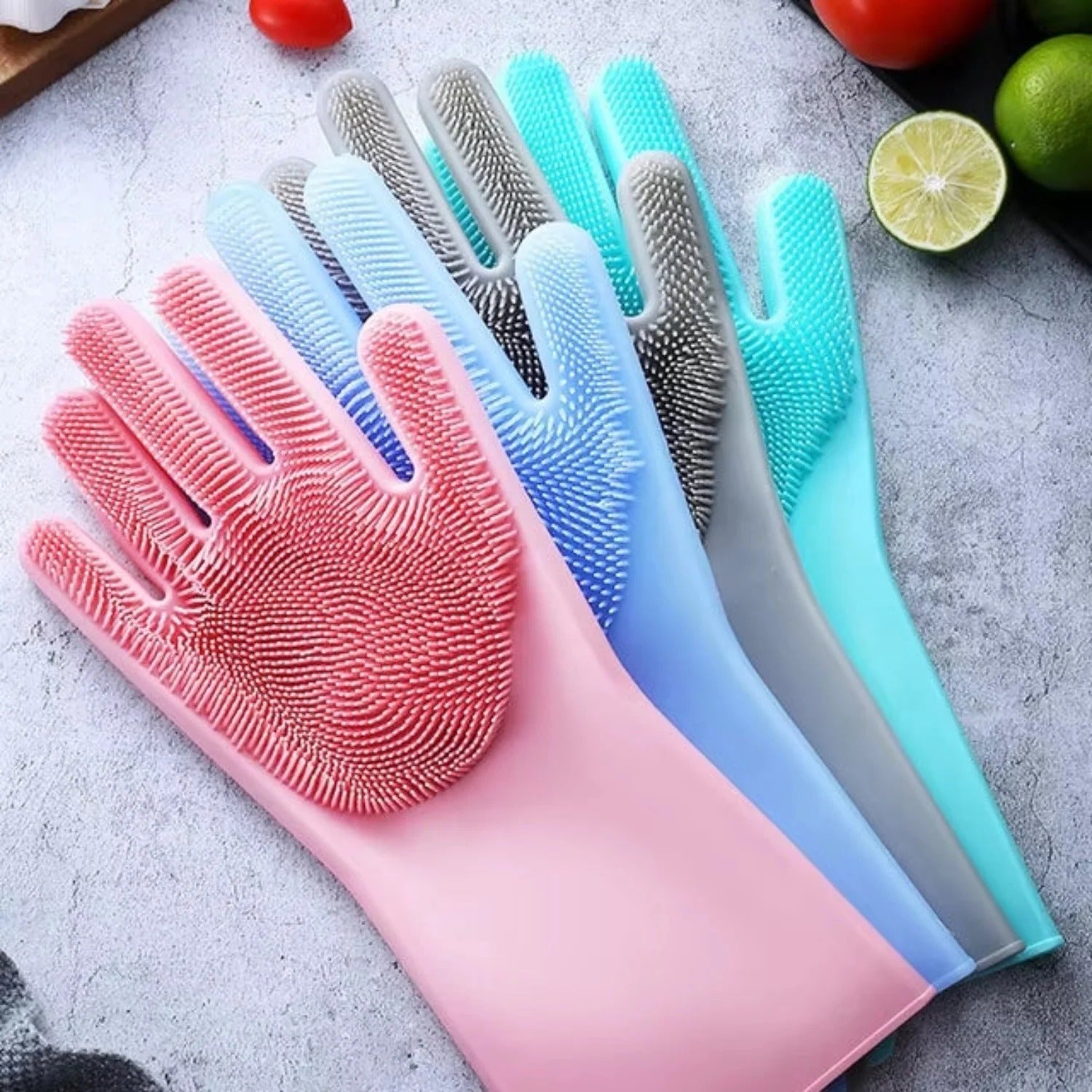 Silicone Dishwashing Gloves Durable Quality