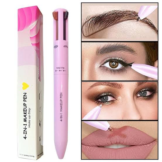 Eye Shadowliner Combination 4 In 1 Makeup Pen Waterproof Eyeliner Eyebrow Pencil