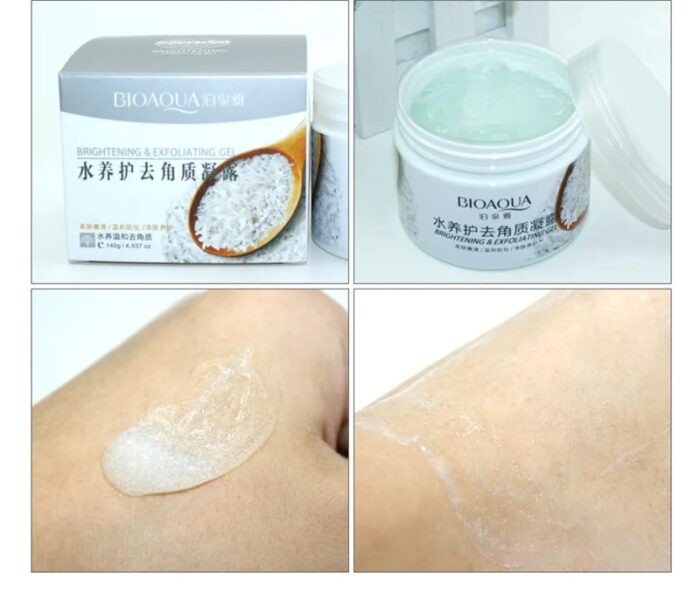 Bioaqua Brightening &amp; Exfoliating Rice Gel Face Scrub 140ml