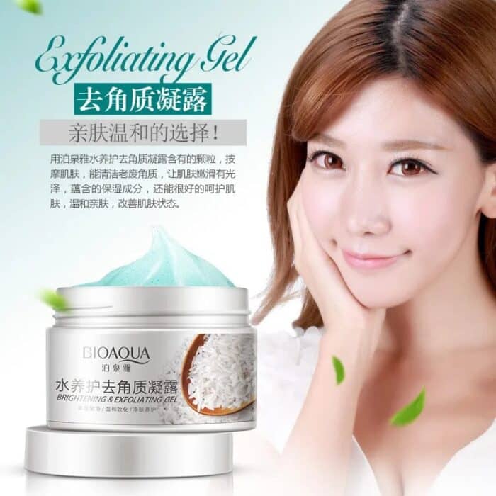 Bioaqua Brightening &amp; Exfoliating Rice Gel Face Scrub 140ml